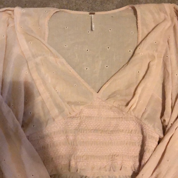 light pink loose free people top - Picture 2 of 2